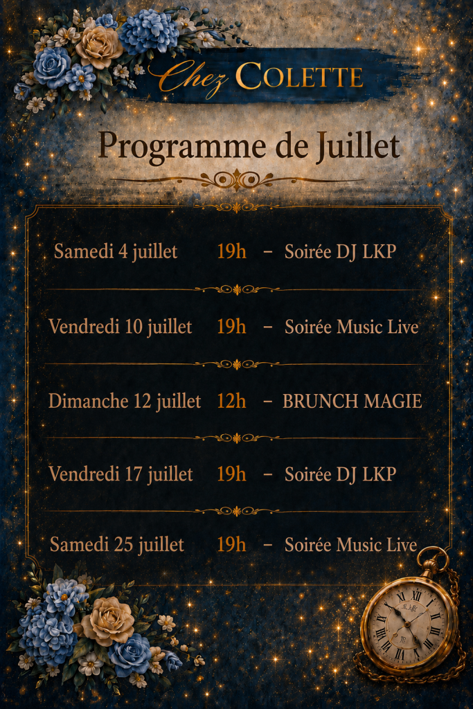Programme de Juillet chez Colette : soirées, brunch et musique live