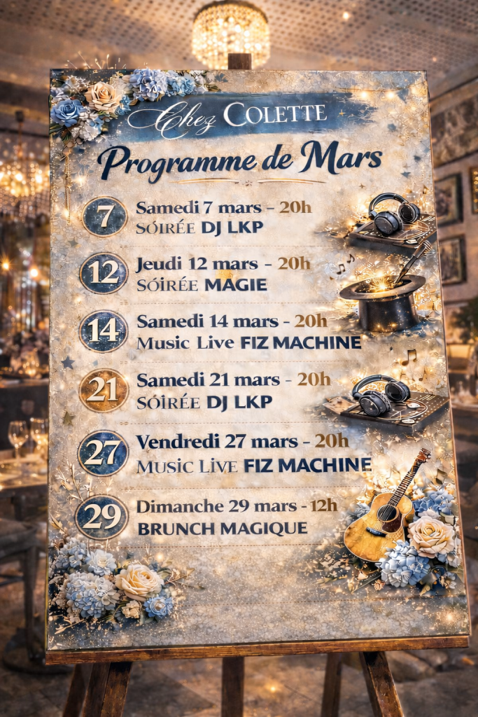 Les animations de mars arrivent chez Colette